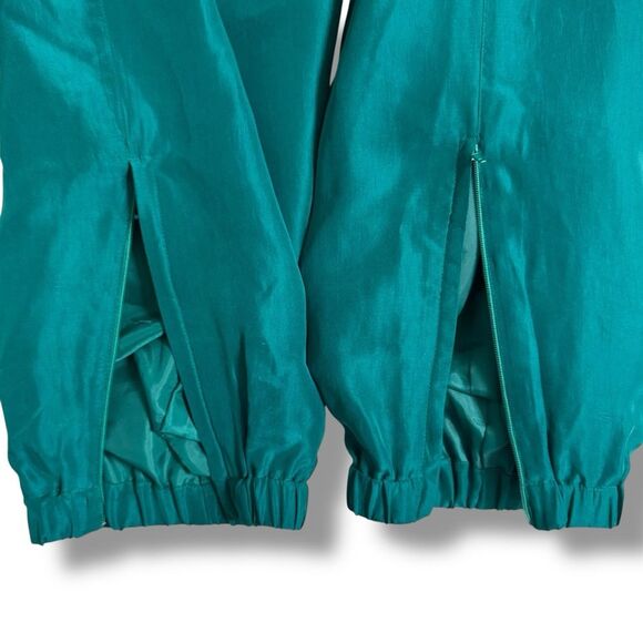 Vintage Bocoo Silk Tracksuit Hot Air Balloon Print Jacket Pants Set Size Small - Picture 14 of 15